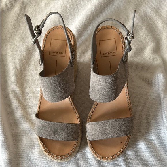 Dolce Vita Gray Wedge Sandals (size 7) - Picture 3 of 7
